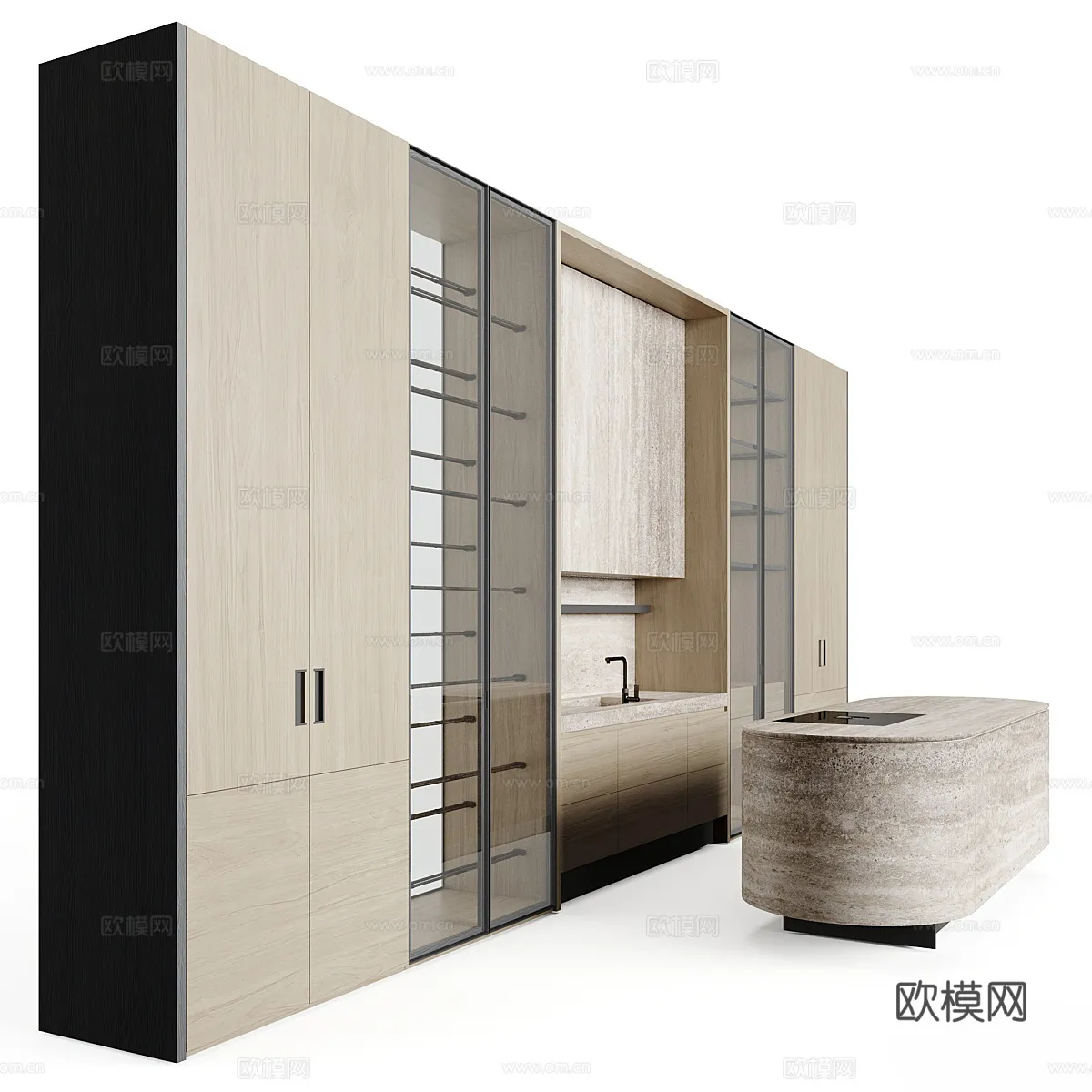 KITCHEN 3D MODELS – 3D Model For Interior Design – 11670 KITCHEN 3D MODELS – 3D Model For Interior Design – 11670