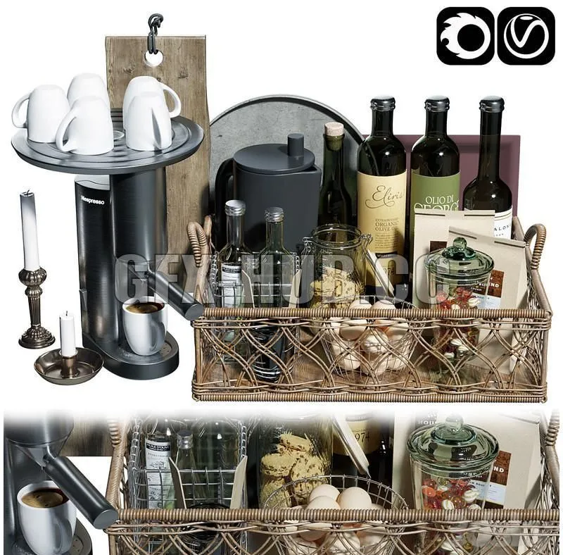 kitchen accessorie 8 3D Model