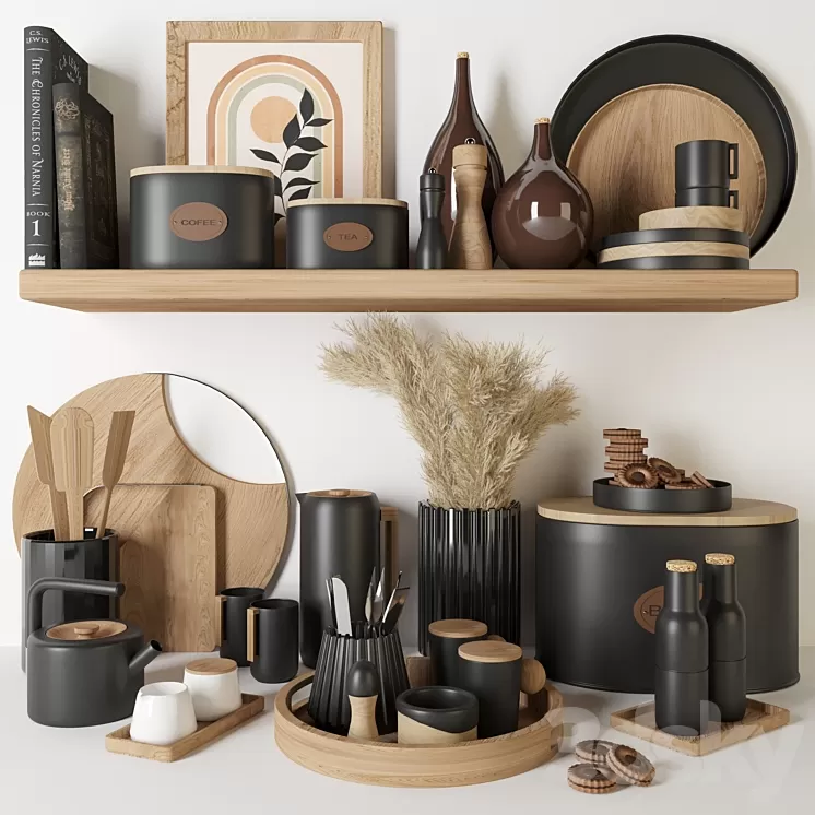 kitchen accessories 01 3D Model