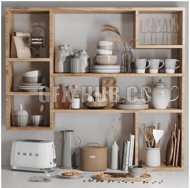 Kitchen accessories 010 3D Model
