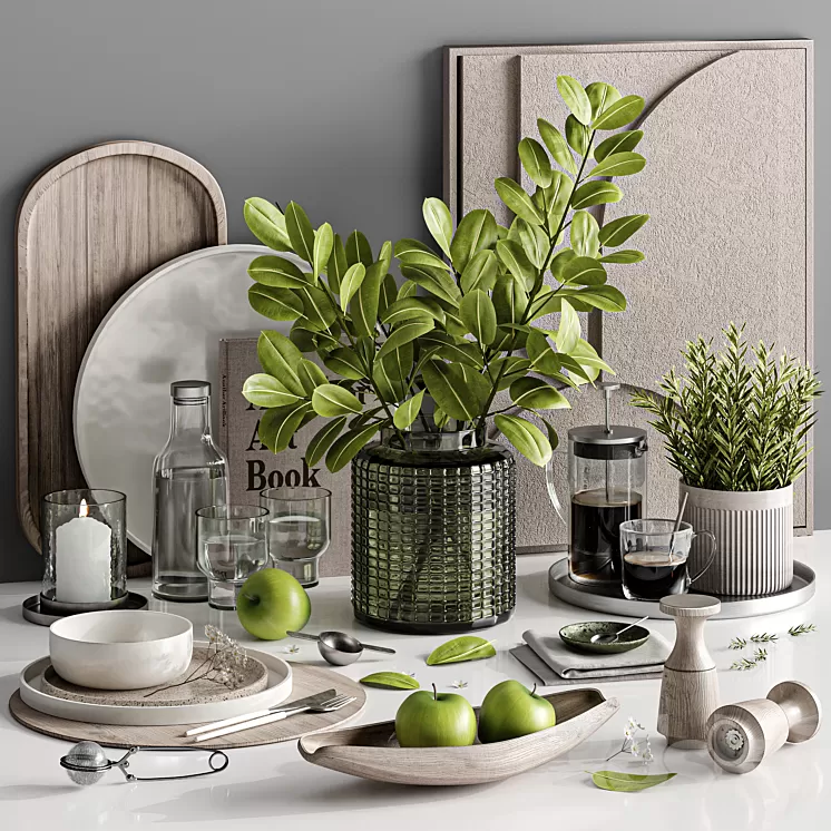 kitchen accessories 015 3D Model Free Download