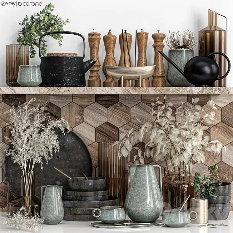 kitchen accessories 07 3D Model