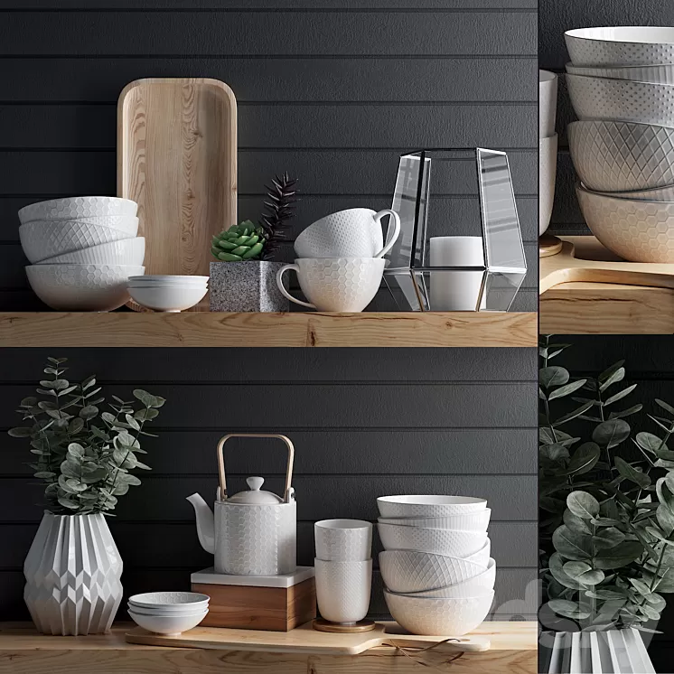 Kitchen Accessories 1 3D Model