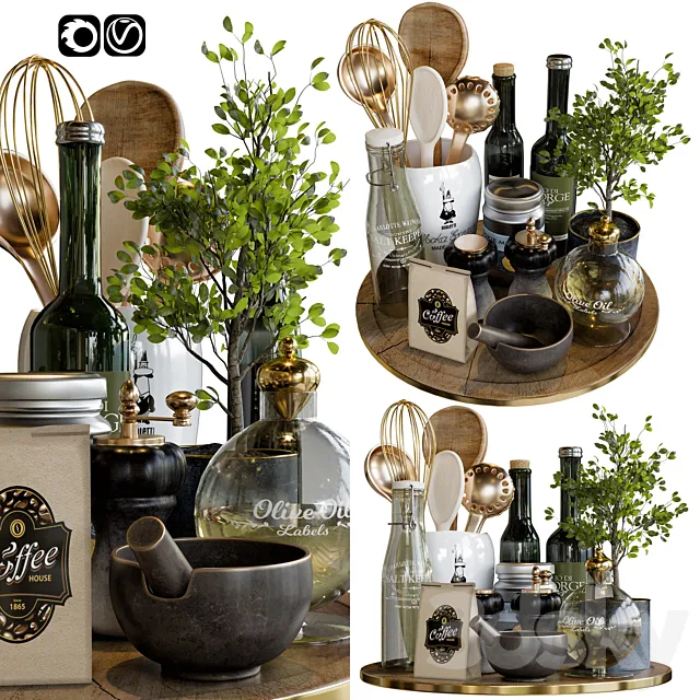 kitchen accessories 11 3DModel