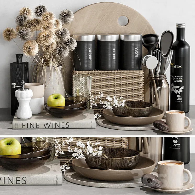 kitchen accessories 17 3D Model Free Download kitchen accessories 17 3D Model Free Download