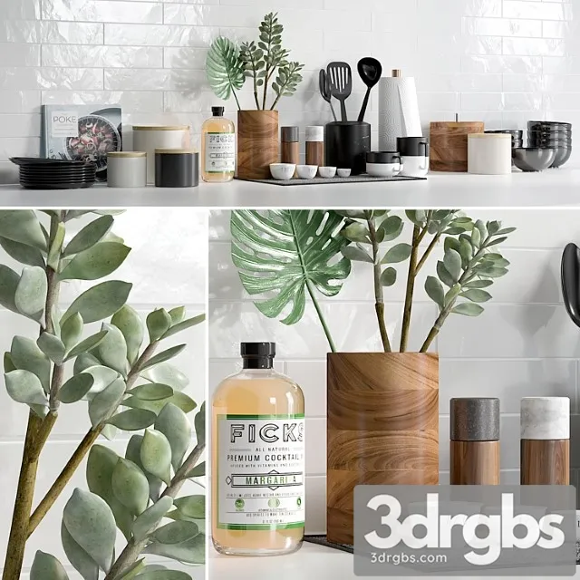 Kitchen Accessories 2 3D Model Download Kitchen Accessories 2 3D Model Download