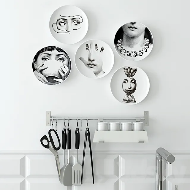 Kitchen Accessories: decor Cavalieri 3D Model