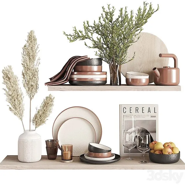 Kitchen accessories N048 3D Model