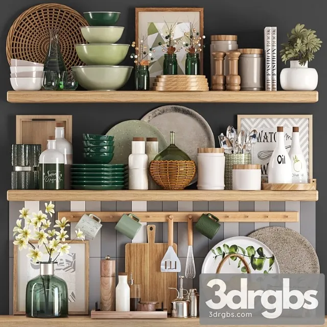 Kitchen accessories002 3D Model Download Kitchen accessories002 3D Model Download