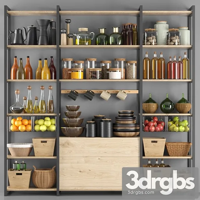 Kitchen Accessories012 Pantry 3D Model Download Kitchen Accessories012 Pantry 3D Model Download