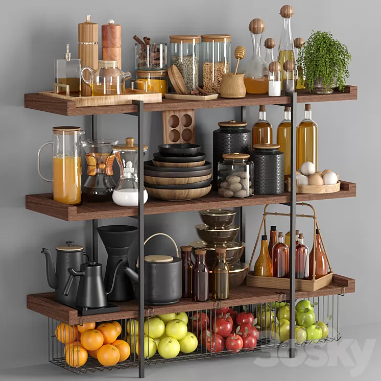 kitchen accessories013 3D Model Free Download