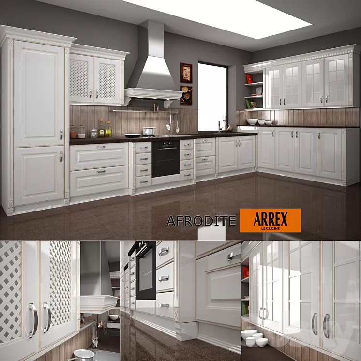 Kitchen AFRODITE f-ARREX 3D Model Kitchen AFRODITE f-ARREX 3D Model