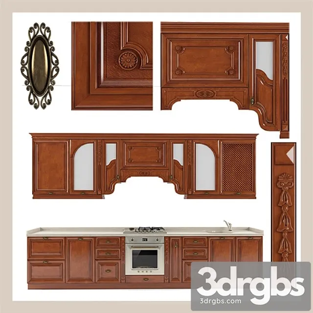 Kitchen Albero Komodita 3D Model Download