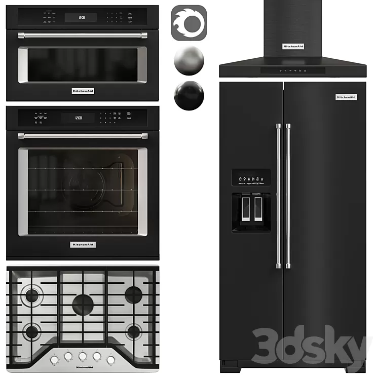 Kitchen appliance01 \/ Kitchenaid 3D Model Free Download