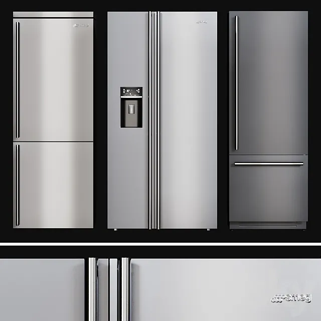 Kitchen Appliances Fridges 3DModel Kitchen Appliances Fridges 3DModel