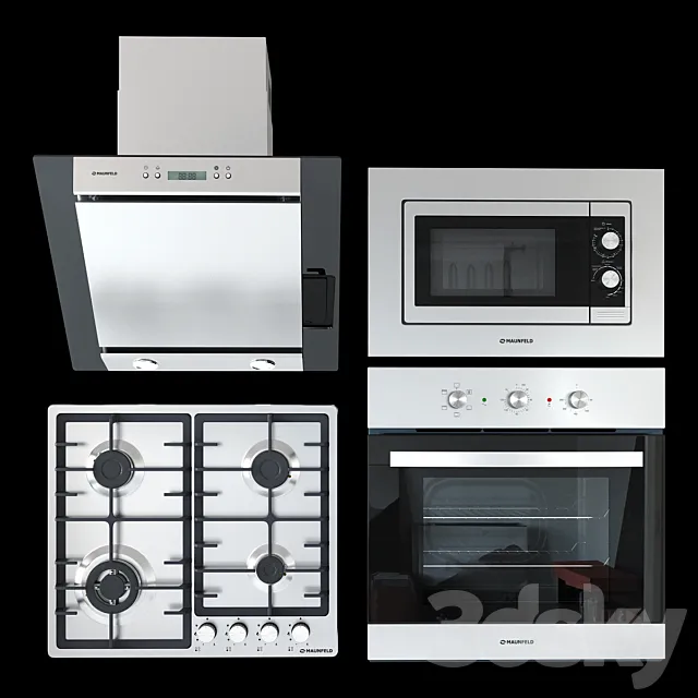 Kitchen appliances MAUNFELD 2 3D Model Kitchen appliances MAUNFELD 2 3D Model