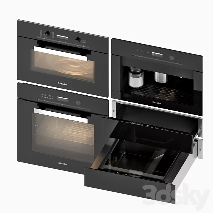 Kitchen appliances Miele 3D Model