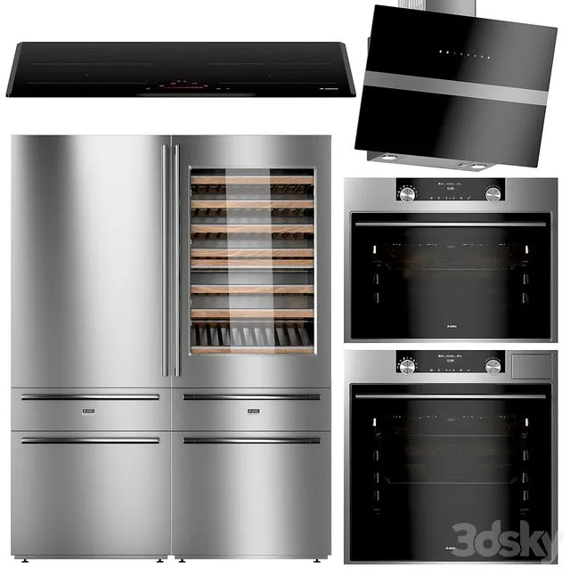 Kitchen appliances set ASKO 3 3D Model Kitchen appliances set ASKO 3 3D Model