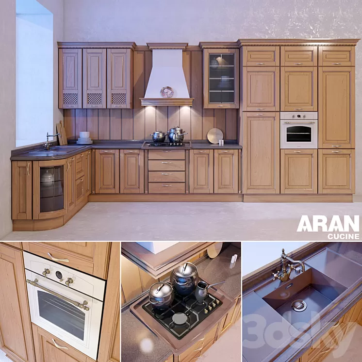 Kitchen ARAN Provenzale 3D Model Kitchen ARAN Provenzale 3D Model