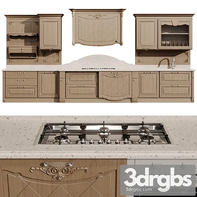 Kitchen Arcari Capri 1 3D Model Download