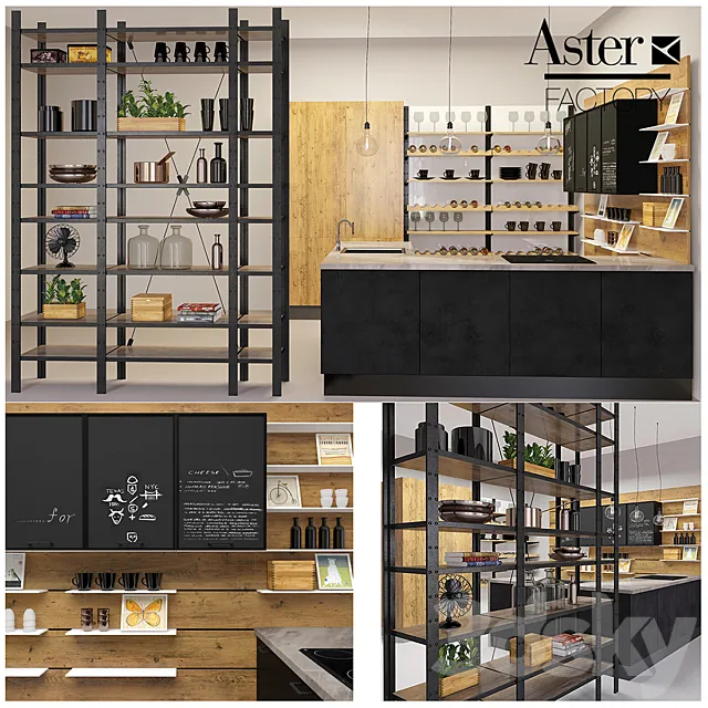 kitchen Aster Factory 3D Model