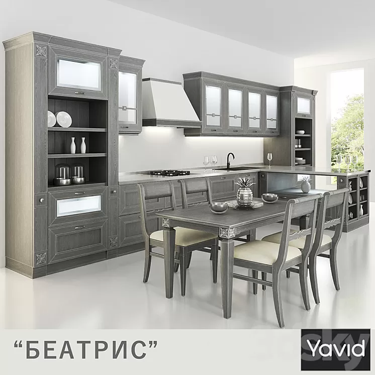 Kitchen Beatrice from companies Yavid 3D Model Kitchen Beatrice from companies Yavid 3D Model