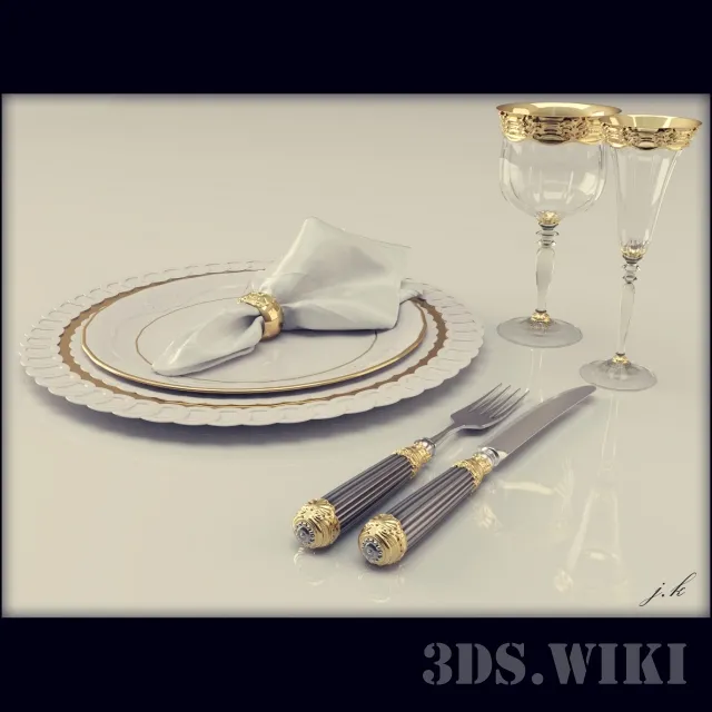 kitchen – BEAUTIFUL CLASSIC TABLEWARE 3D Model