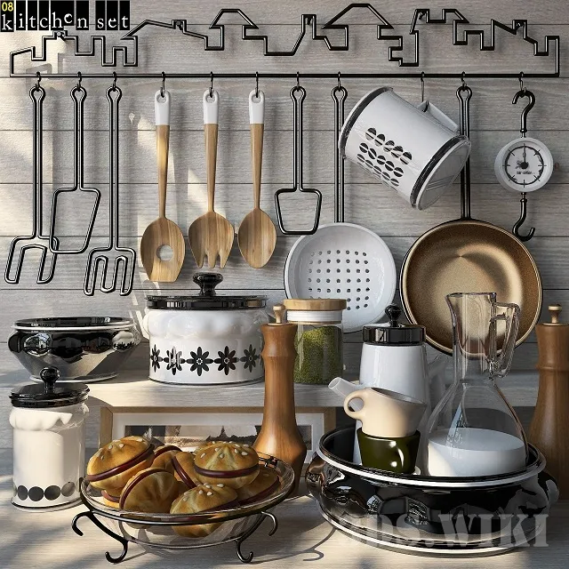 kitchen – Beautiful kitchen set 3D Model