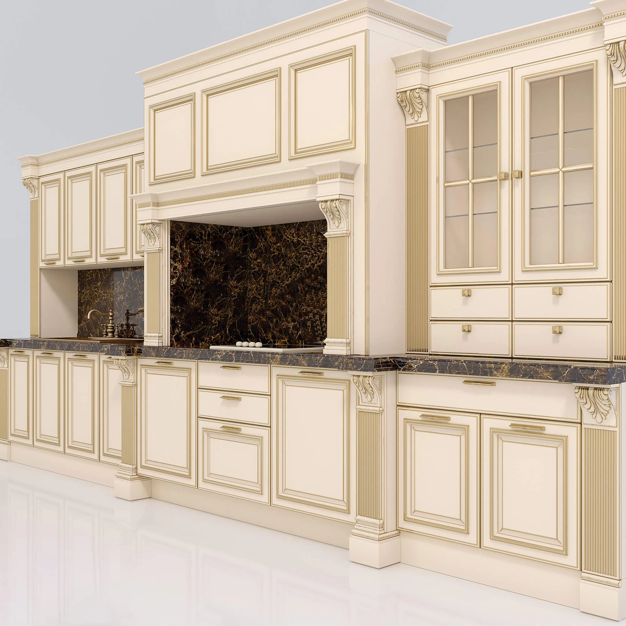 kitchen – Berloni – Gran Gala 3D Model