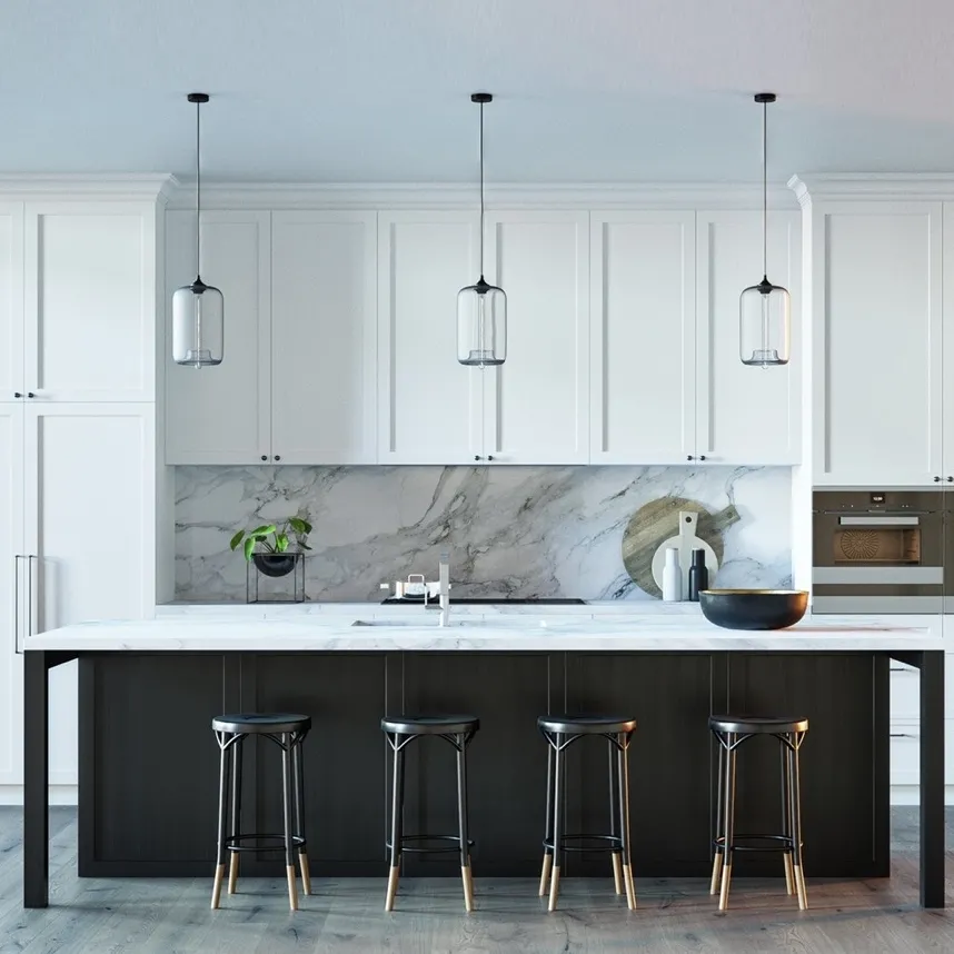 kitchen – BLACK & WHITE KITCHEN 3D Model