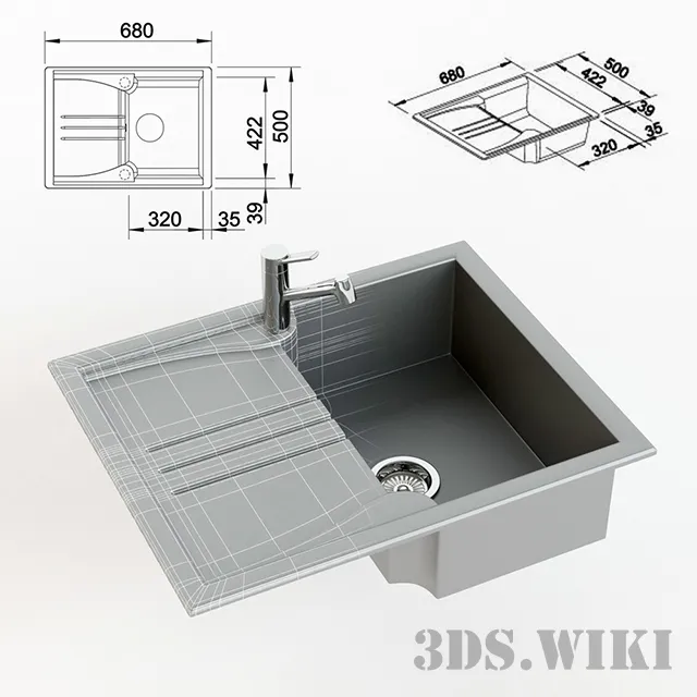 kitchen – BLANCO ENOS kitchen sink 3D Model