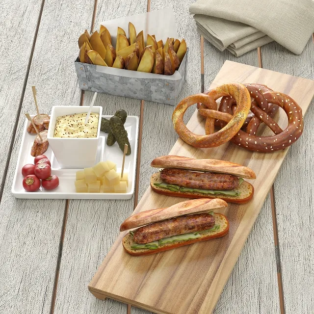 kitchen – Brezel set 03 3D Model