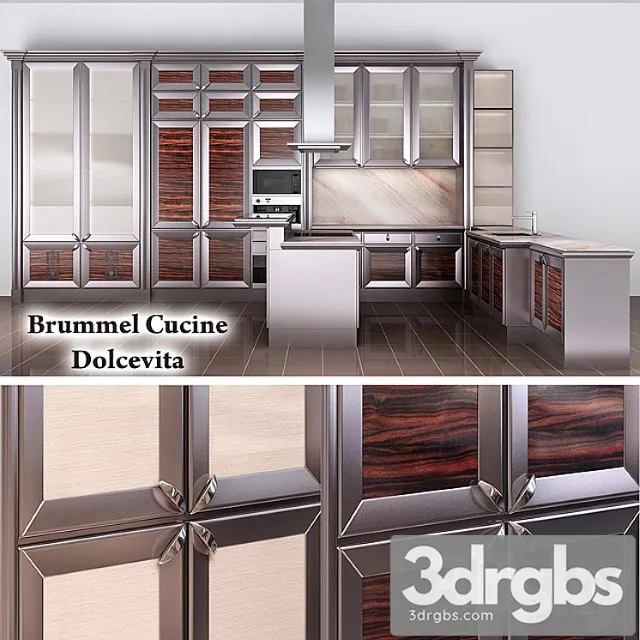 Kitchen brummel cucine – dolcevita 3D Model Download