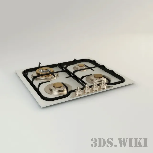 kitchen – Built-in gas hob 3D Model