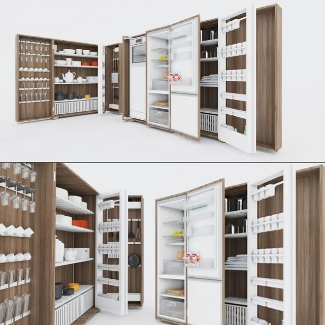 kitchen – Bulhaup B2 kitchen set 3D Model