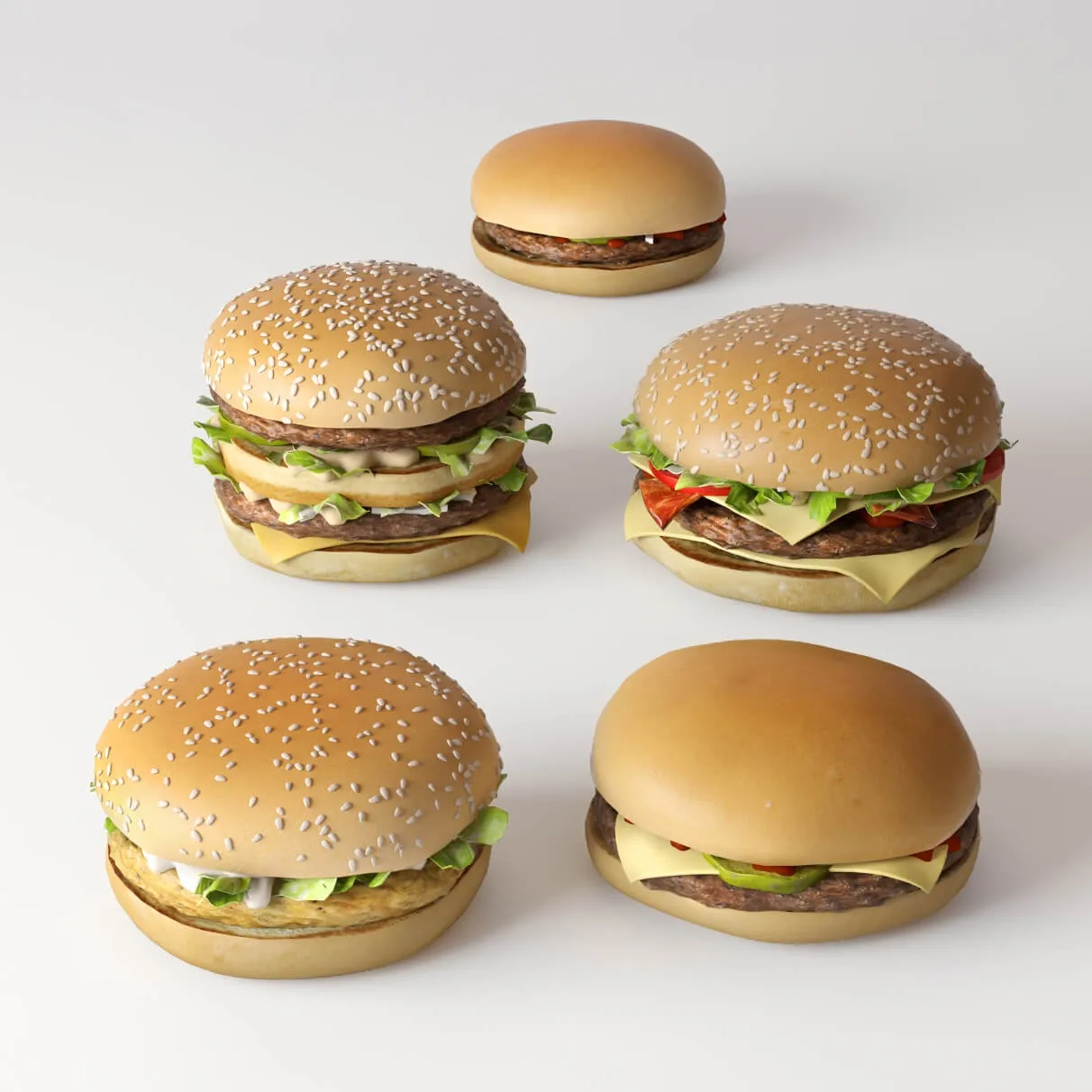 kitchen – Burgers 3D Model