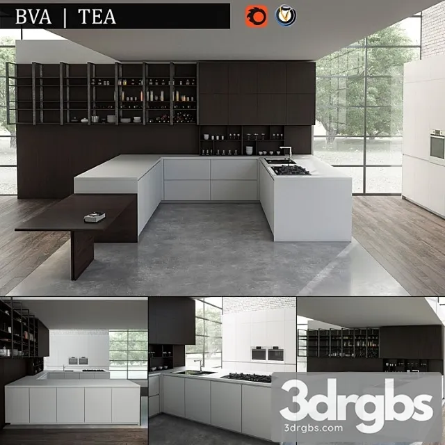Kitchen bva tea 3D Model Download