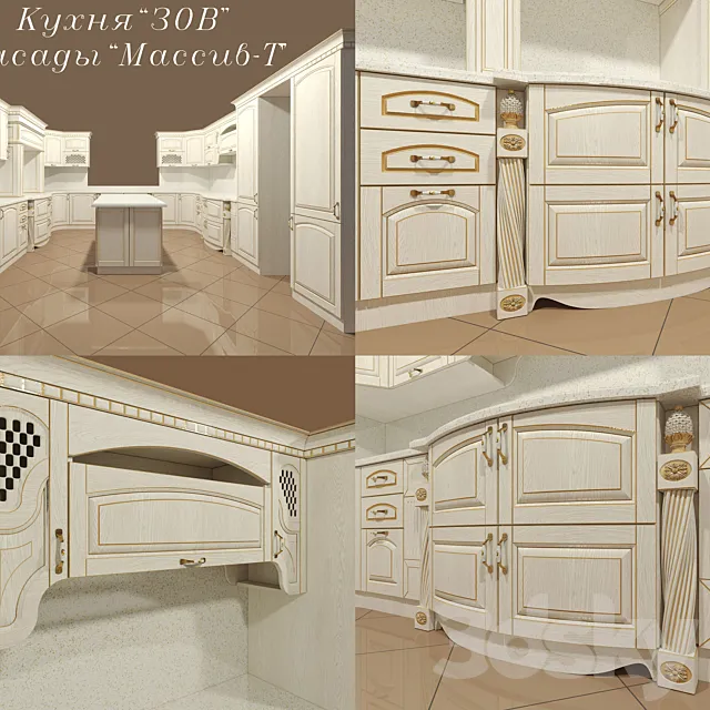 Kitchen “CALL” facades “Array-T” 3DModel
