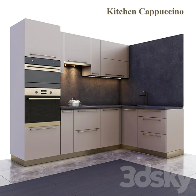 Kitchen Cappuccino 3D Model