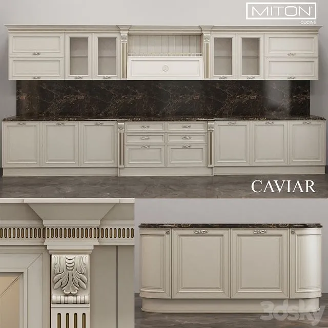Kitchen Caviar Miton Cucine 3D Model