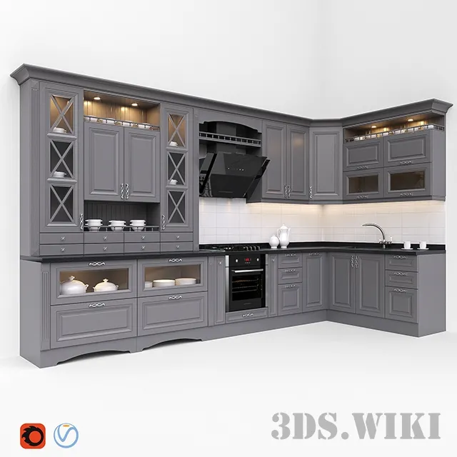 kitchen – Classic cuisine 3D Model