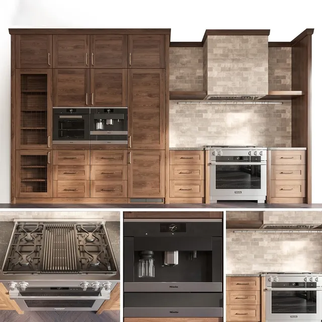 kitchen – Classic Kitchen set 03 3D Model