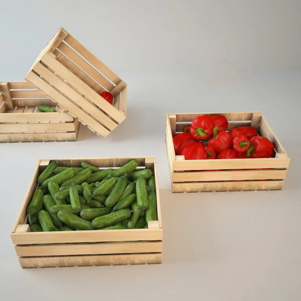 kitchen – Collection of vegetables 005 3D Model