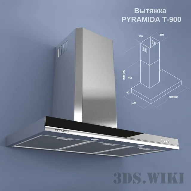 kitchen – Cooker hood PYRAMIDA T-900 3D Model kitchen – Cooker hood PYRAMIDA T-900 3D Model