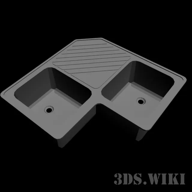 kitchen – Corner sink 3D Model