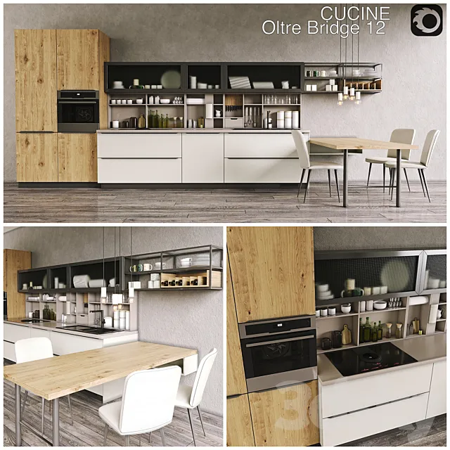 Kitchen CUCINE LUBE Oltre 3D Model