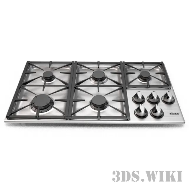 kitchen – Dacor Renaissance built-in gas hob 3D Model