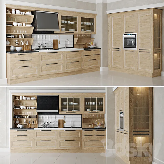 Kitchen Dali (Corona) 3D Model