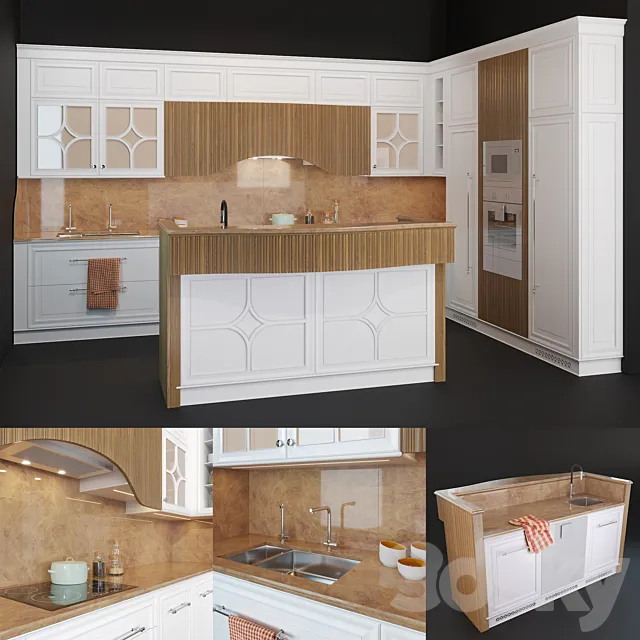 Kitchen Dama Prestige 3D Model Kitchen Dama Prestige 3D Model