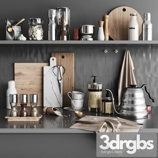 Kitchen Decor 3 3D Model Download